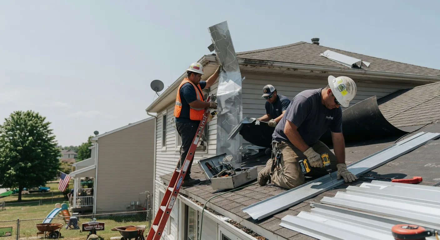 Storm Damage Metal Roof Repair in Sigourney, IA